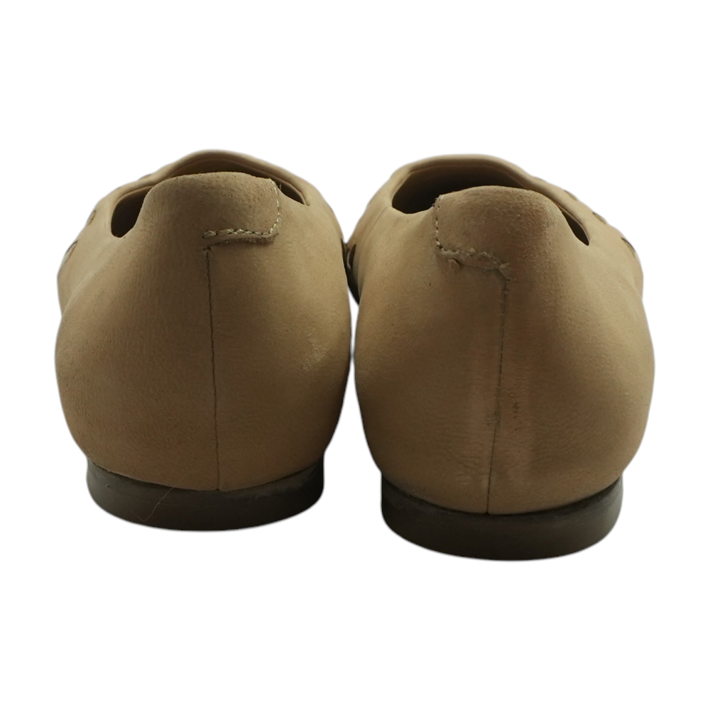 Tan Slip-On Flats