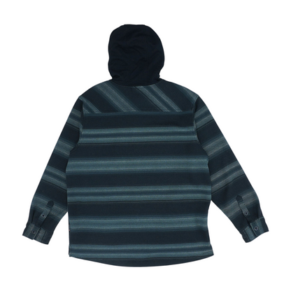 Gray Striped Flannel Button Down