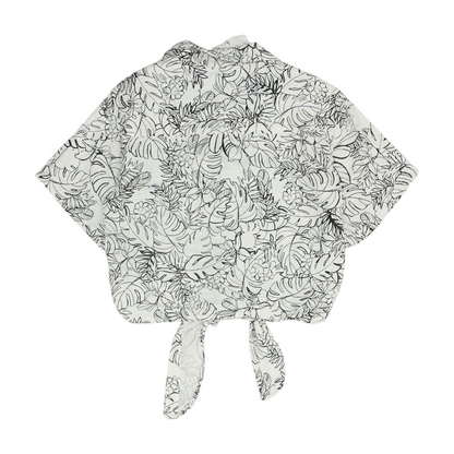 White Floral Blouse
