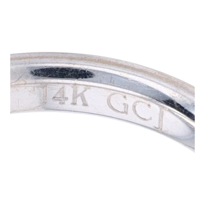 14K White Gold Band