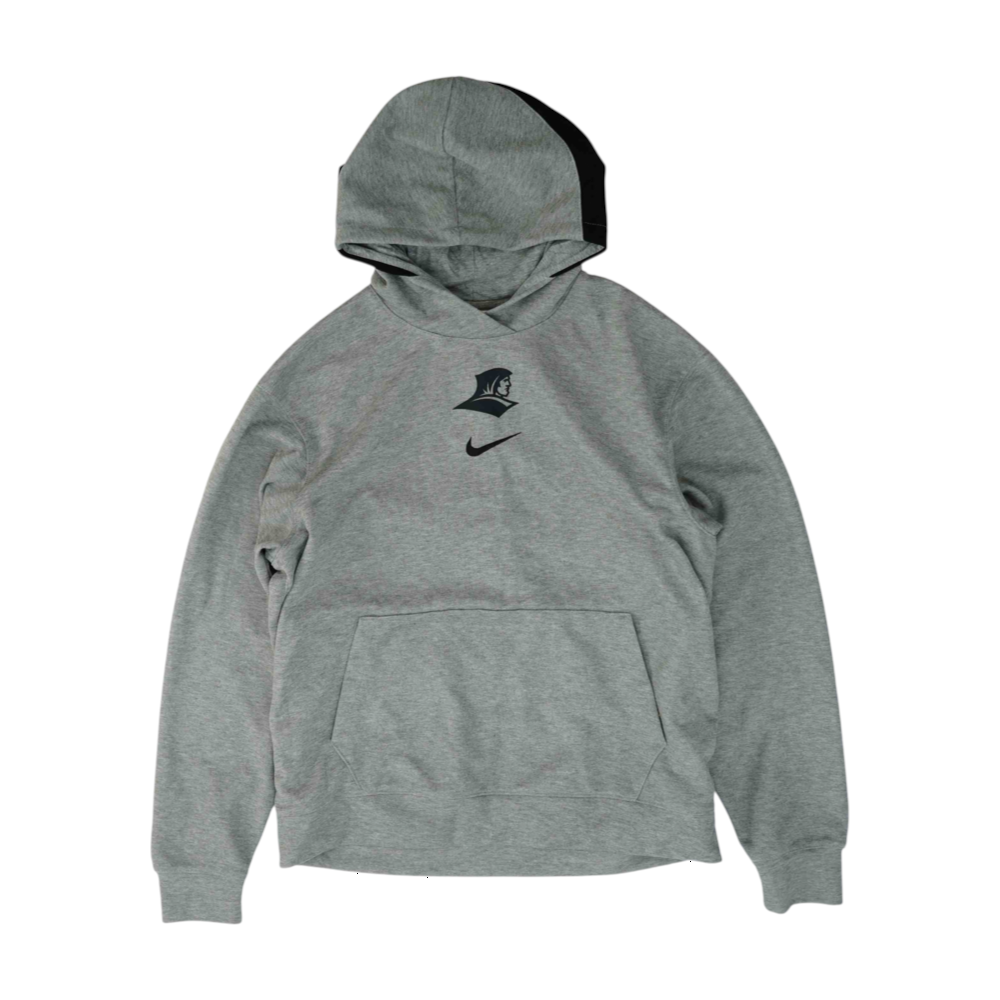 Gray Solid Hoodie Pullover