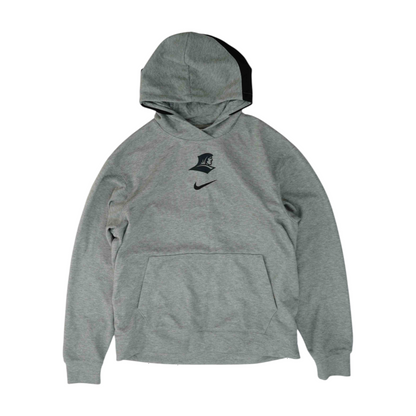 Gray Solid Hoodie Pullover