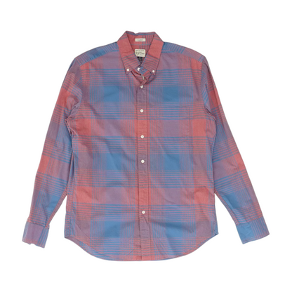 Pink Plaid Long Sleeve Button Down