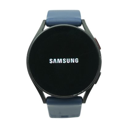 40mm Galaxy Watch4 Black Smartwatch Blue Band S/M
