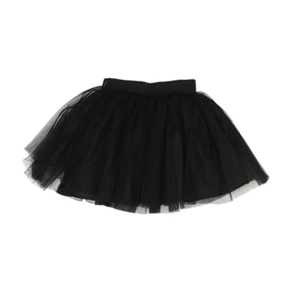 Black Solid Mini Skirt