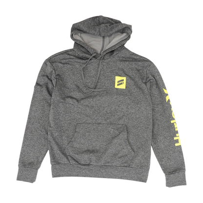 Gray Solid Hoodie Pullover