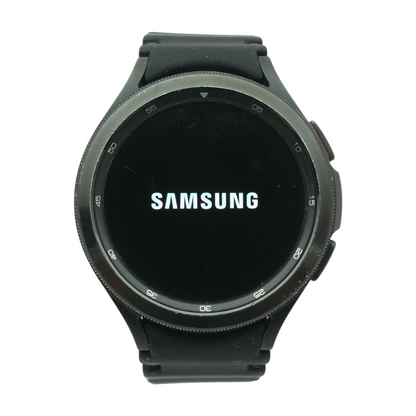 46mm Galaxy Watch4 Classic Black Smartwatch Black Band S/M