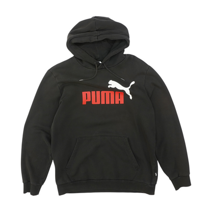 Black Solid Hoodie Pullover