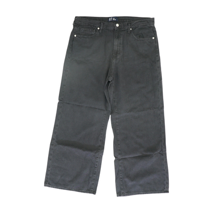 Black Plus Size Wide Leg Jeans