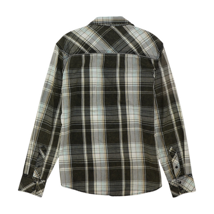 Blue Plaid Long Sleeve Button Down