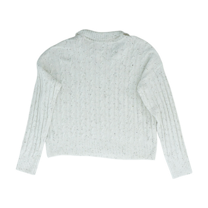 Ivory Polka Dot Pullover Sweater