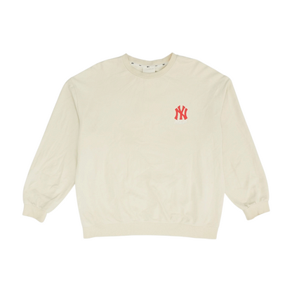 Beige Solid Sweatshirt Pullover
