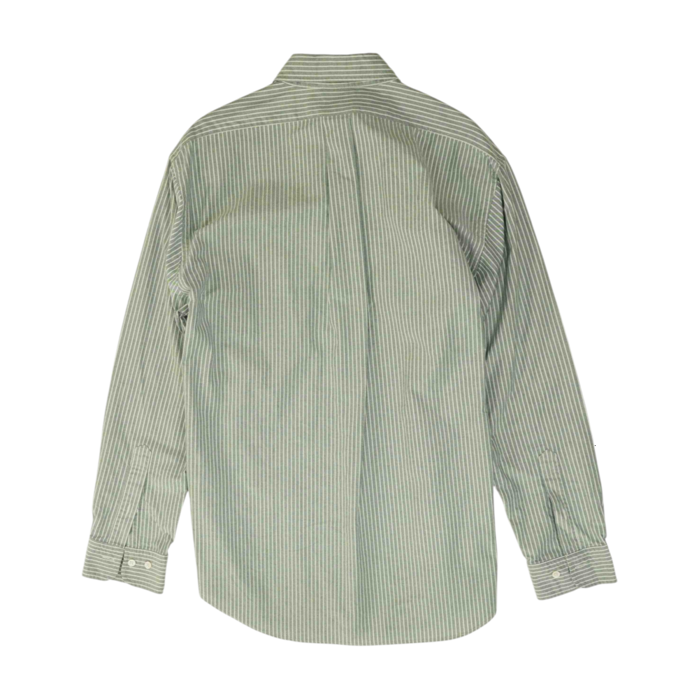 Gray Striped Long Sleeve Button Down