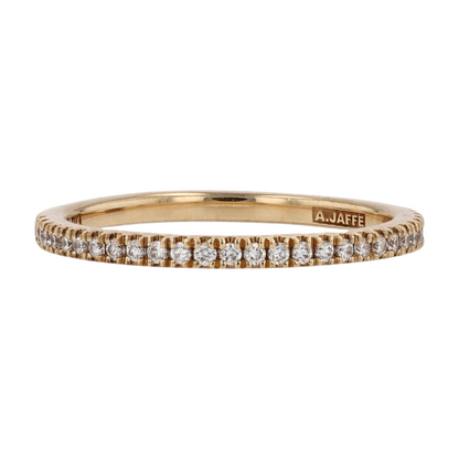 14K White Gold Diamond Band Ring