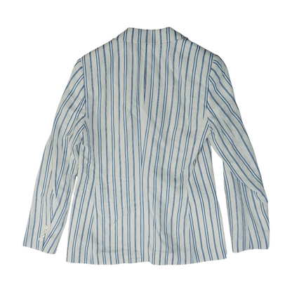 White Striped Blazer