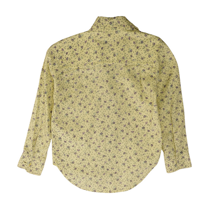 Vintage Yellow Floral Long Sleeve Button Down