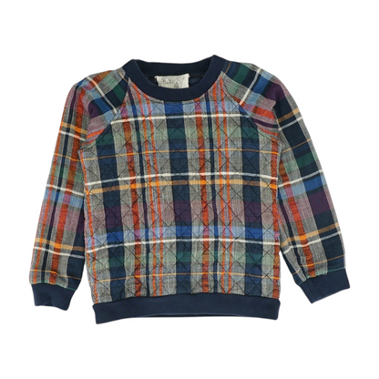 Multi Plaid Sweatshirt Pullover