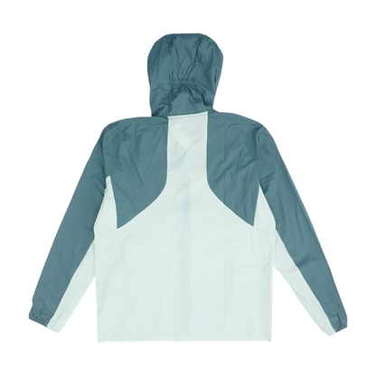 Gray Color Block Rain Jacket