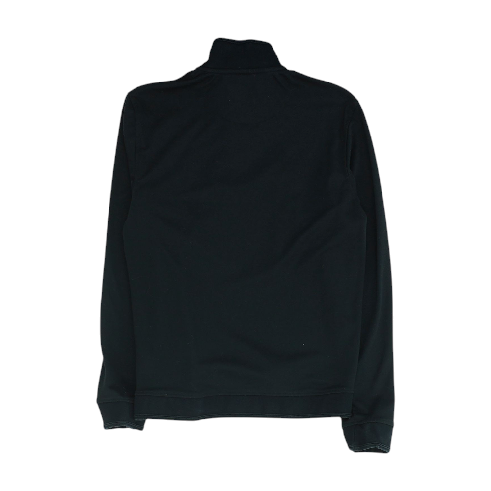 Black Solid 1/4 Zip Pullover