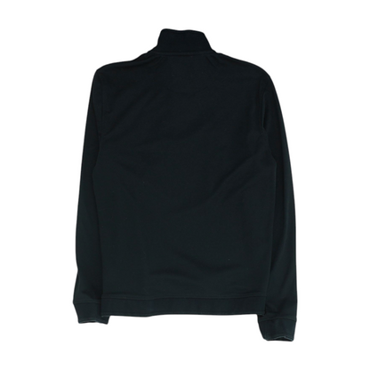 Black Solid 1/4 Zip Pullover