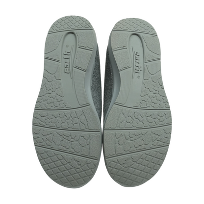 Gray Slip-On Flats