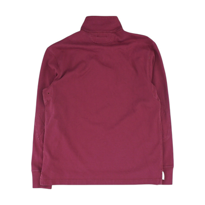Maroon Solid 1/4 Zip Pullover