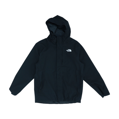 Black Solid Rain Jacket