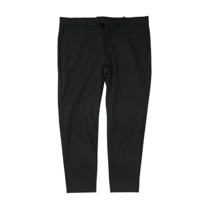 Gray Solid Dress Pants