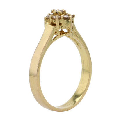 1/5 ctw 14K Yellow Gold Diamond Engagement Ring