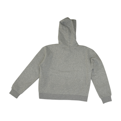 Gray Solid Hoodie Pullover