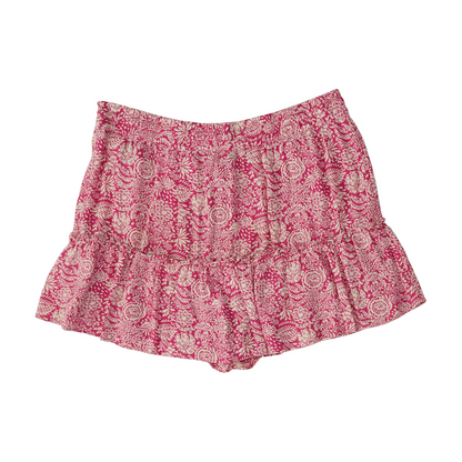 Pink Floral Active Skort