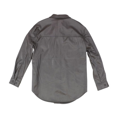 Brown Solid Button Down