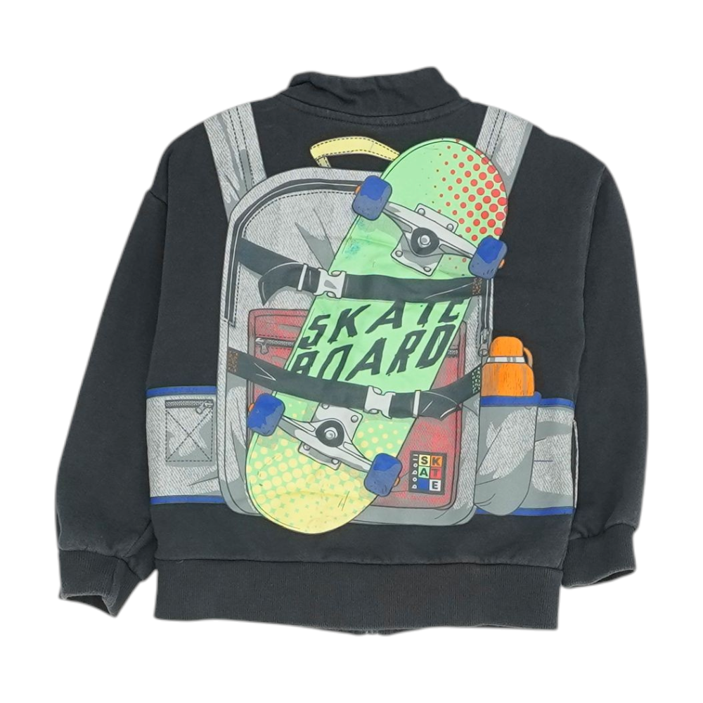 Charcoal Graphic Jacket