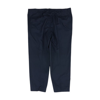 Navy Solid Dress Pants