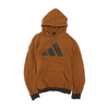 Brown Solid Hoodie Pullover