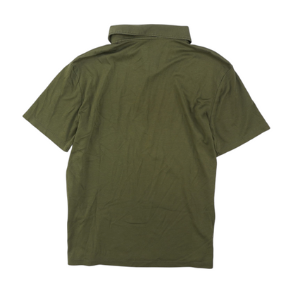 Green Solid Short Sleeve Polo