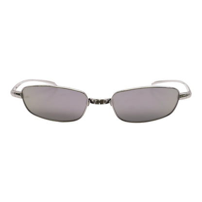 Silver Riff Oval Sunglasses