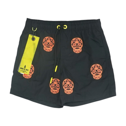 Black Print Swim Bottom