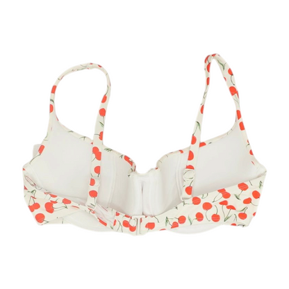 White Print Swim Top