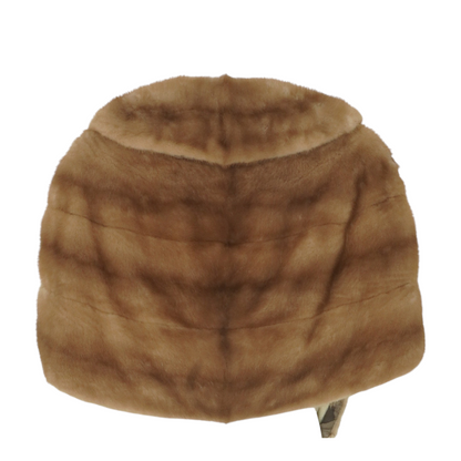 Vintage Brown Mink Fur Shawl