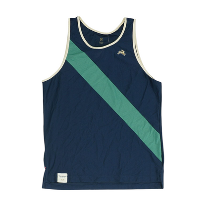 Navy Color Block Active Tank