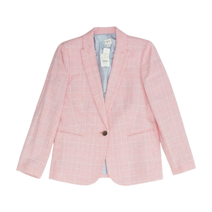 Pink Plaid Blazer
