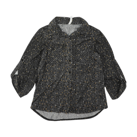 Black Abstract Blouse
