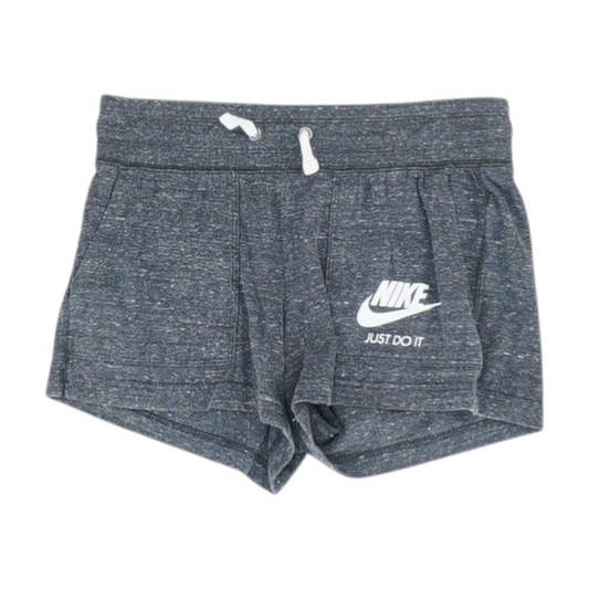 Gray Solid Active Shorts