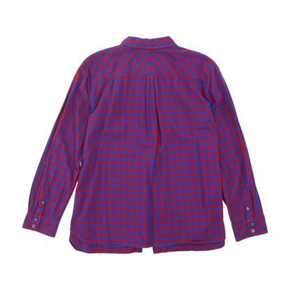 Blue Check Button Down