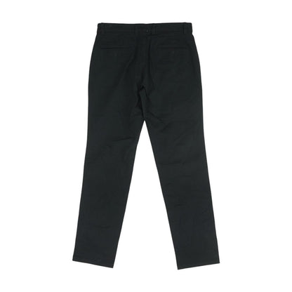 Black Solid Chino Pants