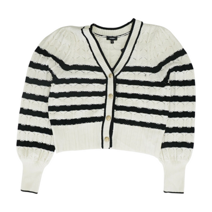 White Striped Cardigan