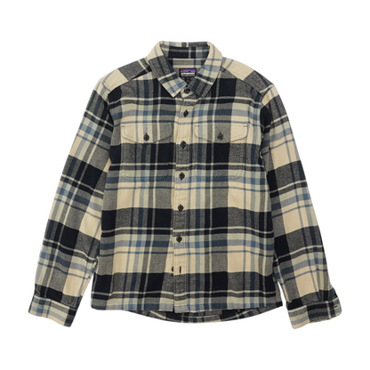 Navy Plaid Flannel Button Down