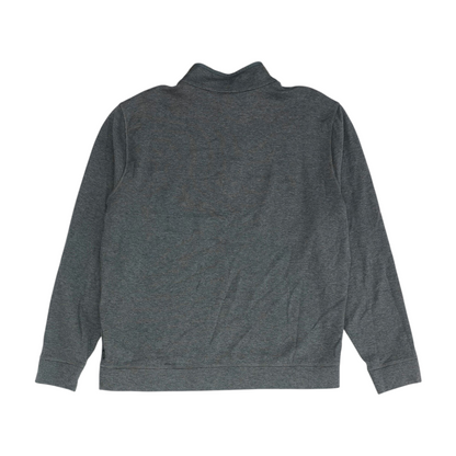 Gray Solid 1/4 Zip Pullover