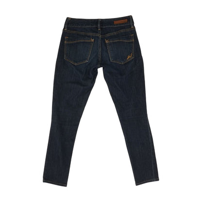 Blue Solid Low Rise Skinny Leg Jeans
